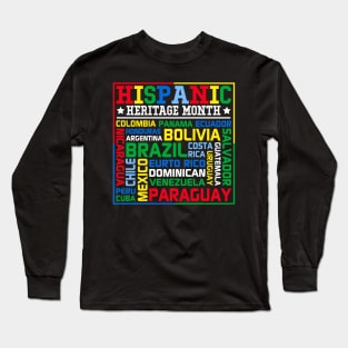 All Latin American Latino Long Sleeve T-Shirt